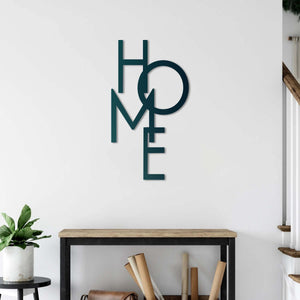 HOME Metal Wall Art | Decorative Home Sign "There's No Place Like Home"