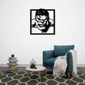 Hulk Green Rage Metal Wall Art | Marvel Superhero Decorative Sculpture
