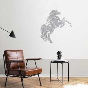 Free Galloping Horse Metal Wall Art | Decorative Animal Sculpture