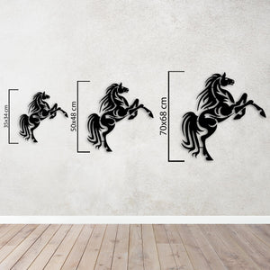 Free Galloping Horse Metal Wall Art | Decorative Animal Sculpture
