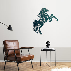 Free Galloping Horse Metal Wall Art | Decorative Animal Sculpture
