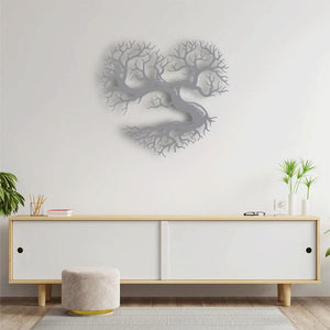 Roots of the Heart Metal Wall Art | Inspirational Tree Sculpture
