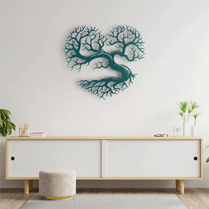 Roots of the Heart Metal Wall Art | Inspirational Tree Sculpture