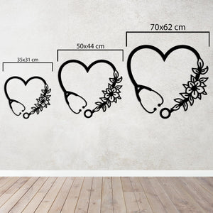 Heart of Healing Metal Wall Art | Spiritual Decorative Sculpture