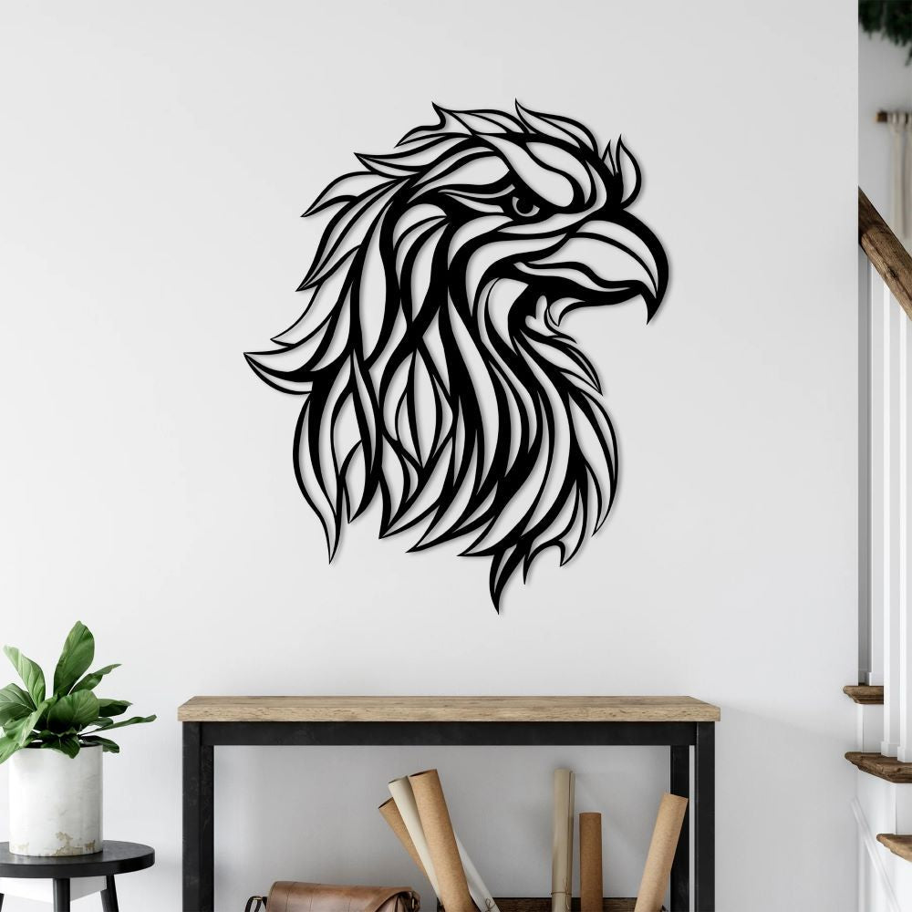 Eagle's Majesty Metal Wall Art | Decorative Animal Wall Sculpture