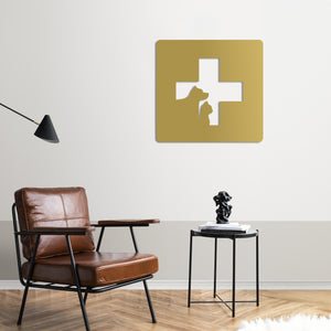 Loyalty and Compassion Metal Wall Art | Inspirational Sculpture