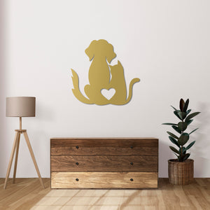 Loyalty and Love Metal Wall Art | Heartfelt Decorative Sculpture