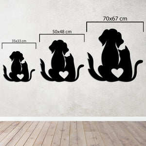 Loyalty and Love Metal Wall Art | Heartfelt Decorative Sculpture