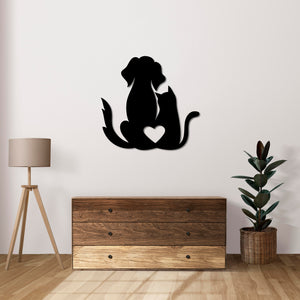 Loyalty and Love Metal Wall Art | Heartfelt Decorative Sculpture