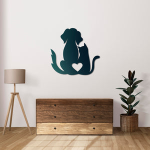 Loyalty and Love Metal Wall Art | Heartfelt Decorative Sculpture