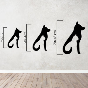 Silent Friendship Metal Wall Art | Heartwarming Decorative Sculpture