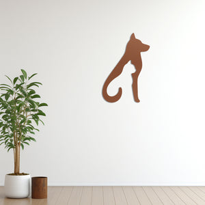 Silent Friendship Metal Wall Art | Heartwarming Decorative Sculpture