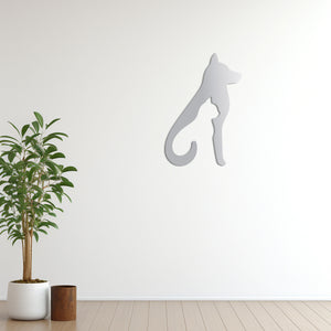 Silent Friendship Metal Wall Art | Heartwarming Decorative Sculpture