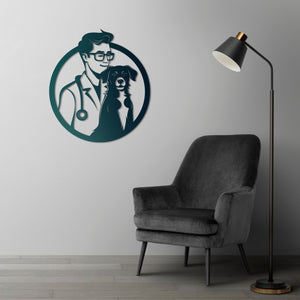 Guardian of Loyalty Metal Wall Art | Animal Decorative Sculpture