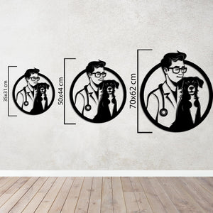 Guardian of Loyalty Metal Wall Art | Animal Decorative Sculpture