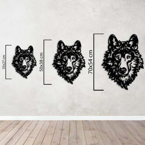 Majestic Wolf Metal Wall Art | Decorative Animal Wall Sculpture