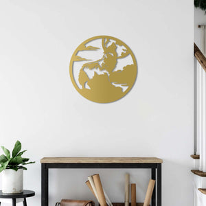 Wolf and Full Moon Metal Wall Art | Decorative Animal Wall Sculpture