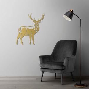 Majestic Deer Metal Wall Art | Wildlife Decorative Wall Sculpture