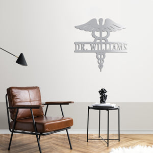 Wings of Medicine Metal Wall Art | Medical Decorative Sculpture
