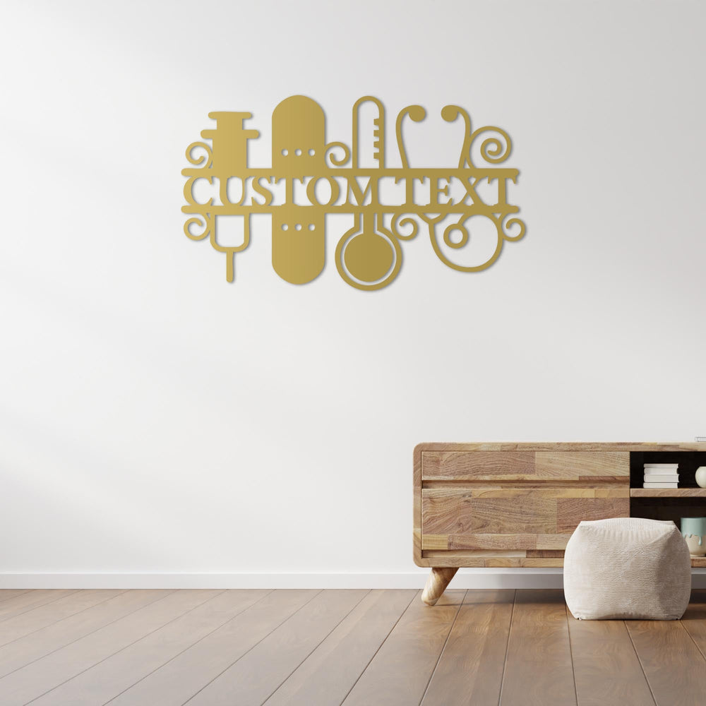 Art of Healing Metal Wall Art | Spiritual Wellness Sculpture