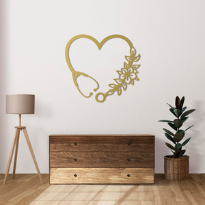 Heart of Healing Metal Wall Art | Spiritual Decorative Sculpture