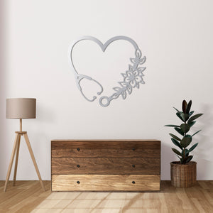 Heart of Healing Metal Wall Art | Spiritual Decorative Sculpture