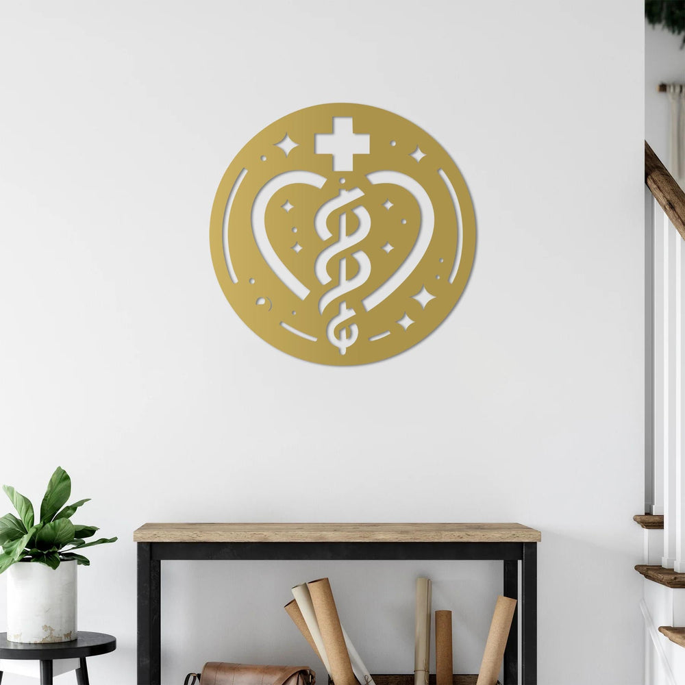 Circle of Healing Metal Wall Art | Spiritual Decorative Sculpture