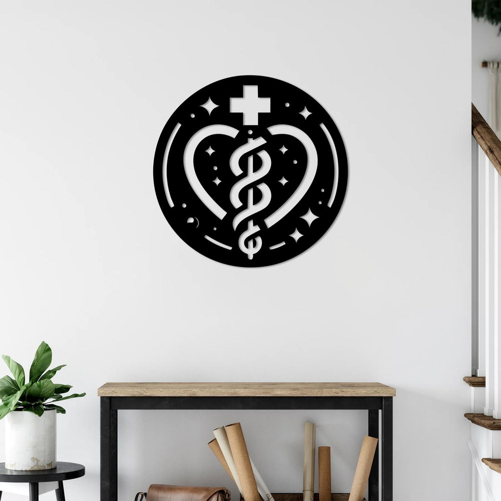 Circle of Healing Metal Wall Art | Spiritual Decorative Sculpture