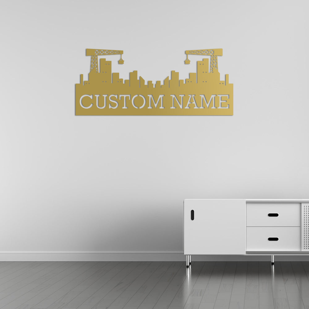 City Founder Customizable Metal Wall Art | Personalized Sculpture