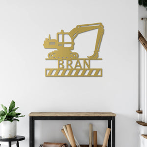 Excavation Power – Customizable Metal Wall Art Sculpture Decor