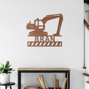 Excavation Power – Customizable Metal Wall Art Sculpture Decor