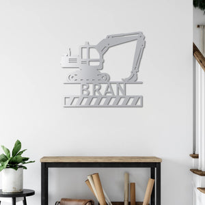 Excavation Power – Customizable Metal Wall Art Sculpture Decor