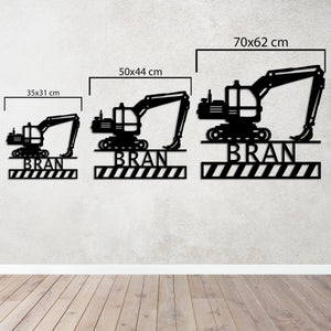 Excavation Power – Customizable Metal Wall Art Sculpture Decor