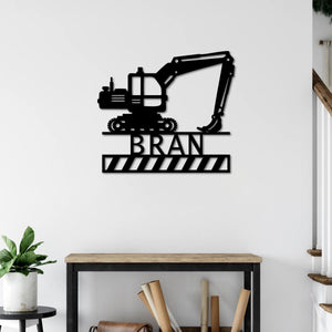 Excavation Power – Customizable Metal Wall Art Sculpture Decor