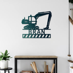 Excavation Power – Customizable Metal Wall Art Sculpture Decor