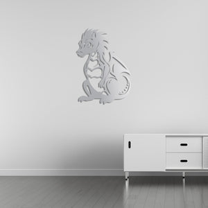 Little Dragon Metal Wall Art | Decorative Fantasy Wall Sculpture