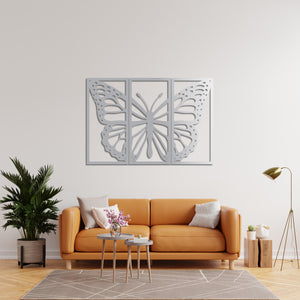 Monarch Elegance 3-Piece Butterfly Metal Wall Art | Wall Sculpture