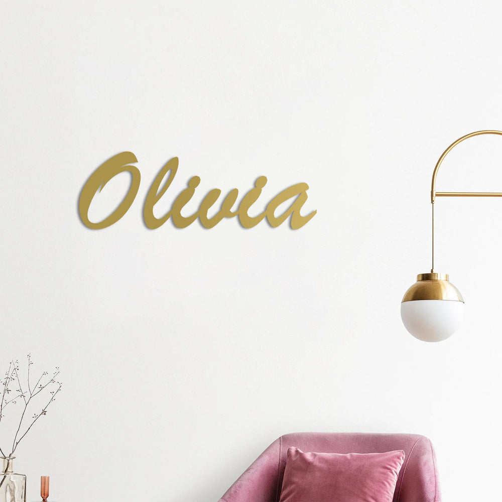 Custom Name Metal Wall Art