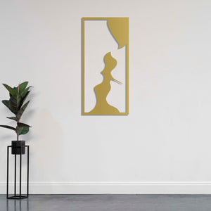 Shadow of a Kiss Metal Wall Art | Romantic Decorative Wall Sculpture