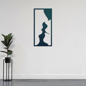 Shadow of a Kiss Metal Wall Art | Romantic Decorative Wall Sculpture