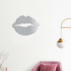 Silent Passion Kiss Metal Wall Art | Romantic Decorative Sculpture