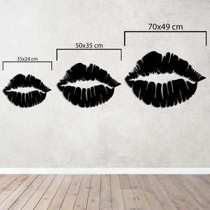 Silent Passion Kiss Metal Wall Art | Romantic Decorative Sculpture