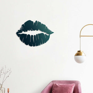 Silent Passion Kiss Metal Wall Art | Romantic Decorative Sculpture