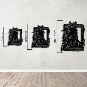 Freedom Expression Horse Metal Wall Art | Decorative Wall Sculpture