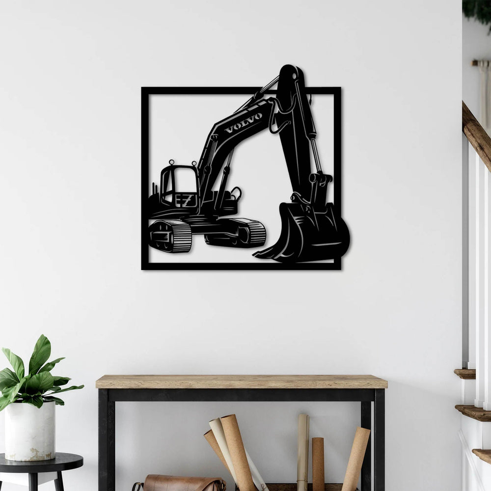 Crawler Excavator – Metal Wall Art
