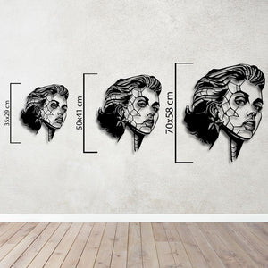 Shattered Beauty Metal Wall Art | Abstract Decorative Sculpture