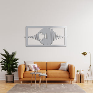 Vinyl Record Metal Wall Art | Decorative Music Wall Sculpture