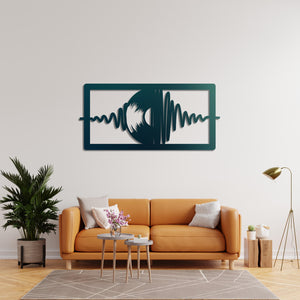 Vinyl Record Metal Wall Art | Decorative Music Wall Sculpture