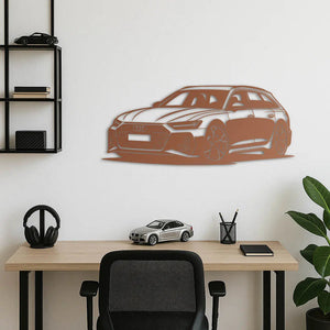 Audi RS6 Avant – Araba Metal Duvar Dekoru Laser Artique