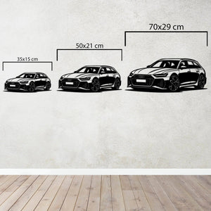 Audi RS6 Avant – Araba Metal Duvar Dekoru Laser Artique
